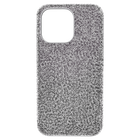 swarovski high smartphone case iphone 13 pro silver tone