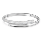 swarovski dextera bangle white rhodium plated