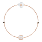 The Swarovski Remix Collection Clover, White, Rose Gold Plating