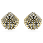swarovski idyllia stud earrings shell white gold tone plated