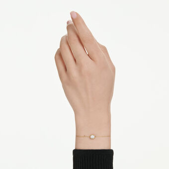 swarovski octagon bracelet  lab grown diamonds 0 5 ct tw  octagon shape  18k yellow gold