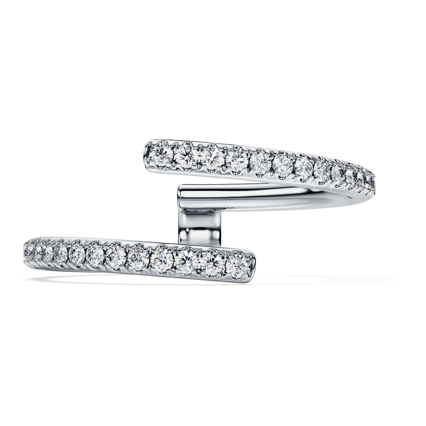 swarovski eternity open band ring  lab grown diamonds 0 2 ct tw  round shape  18k white gold