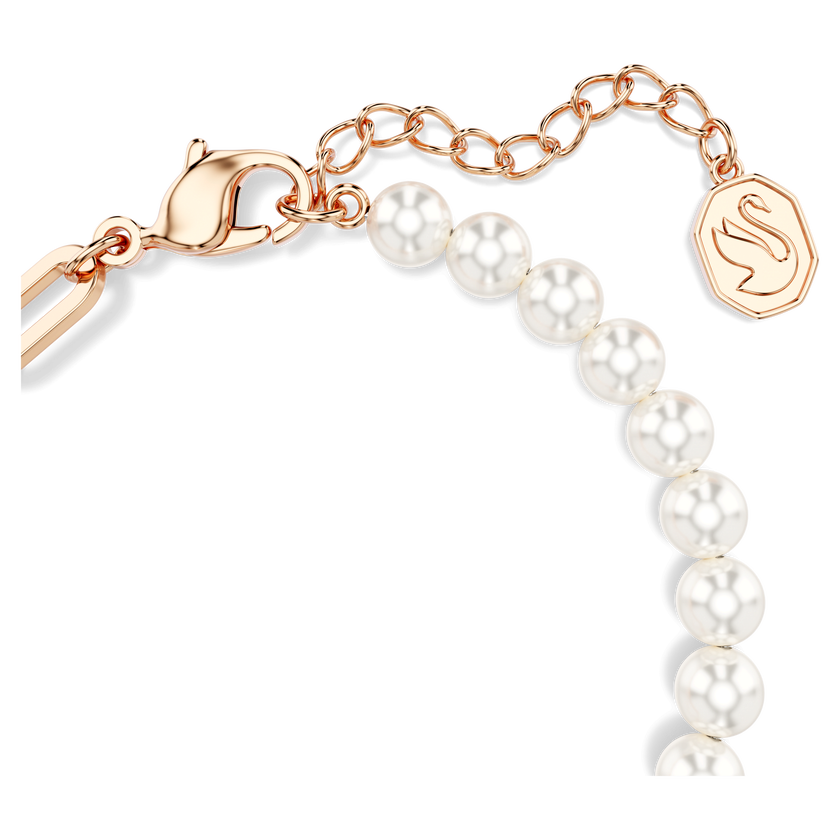 swarovski teddy bracelet  bear  pink  rose gold tone plated