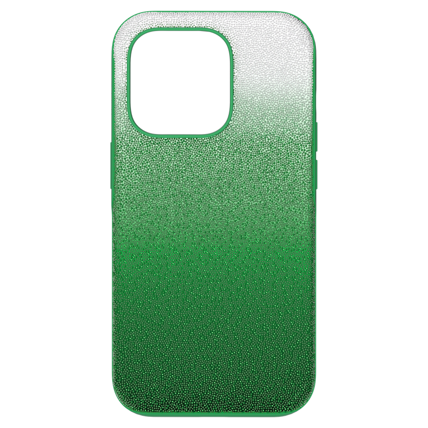 swarovski high smartphone case  iphone  14 pro  green
