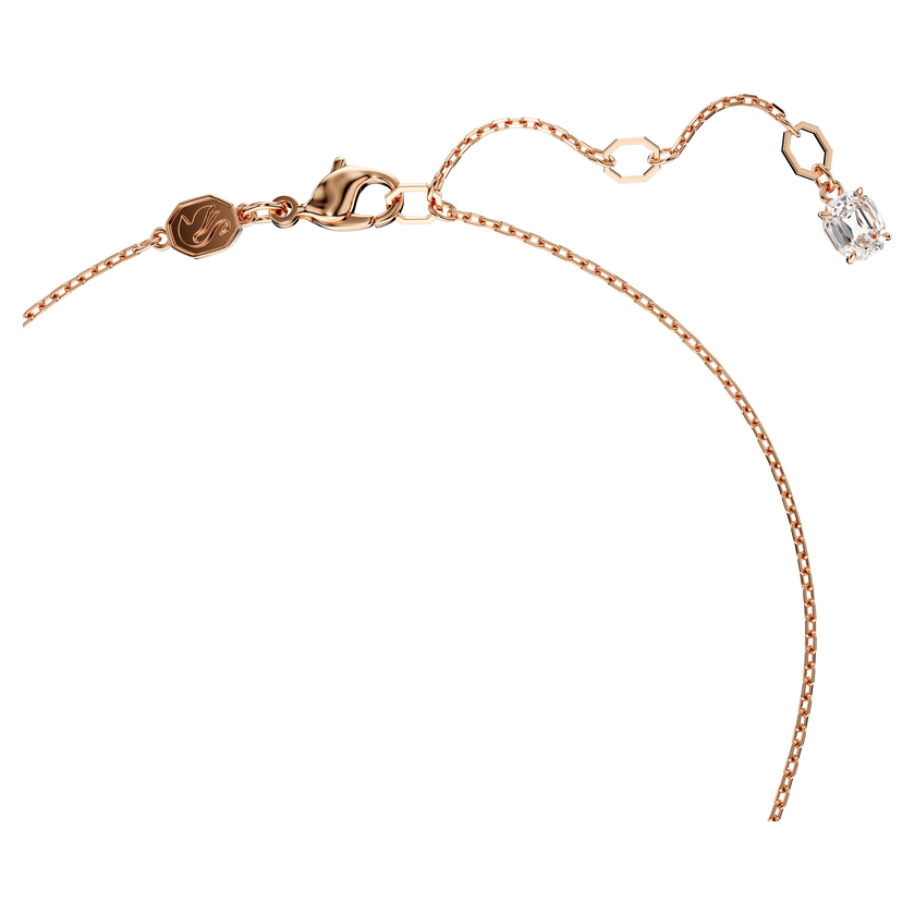 swarovski idyllia y pendant  crystal pearl  shell  white  rose gold tone plated