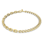Dextera necklace,  Small, Pavé crystal, Gold-tone plated