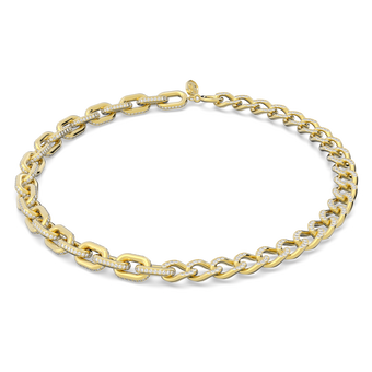swarovski dextera necklace small pav crystal gold tone plated