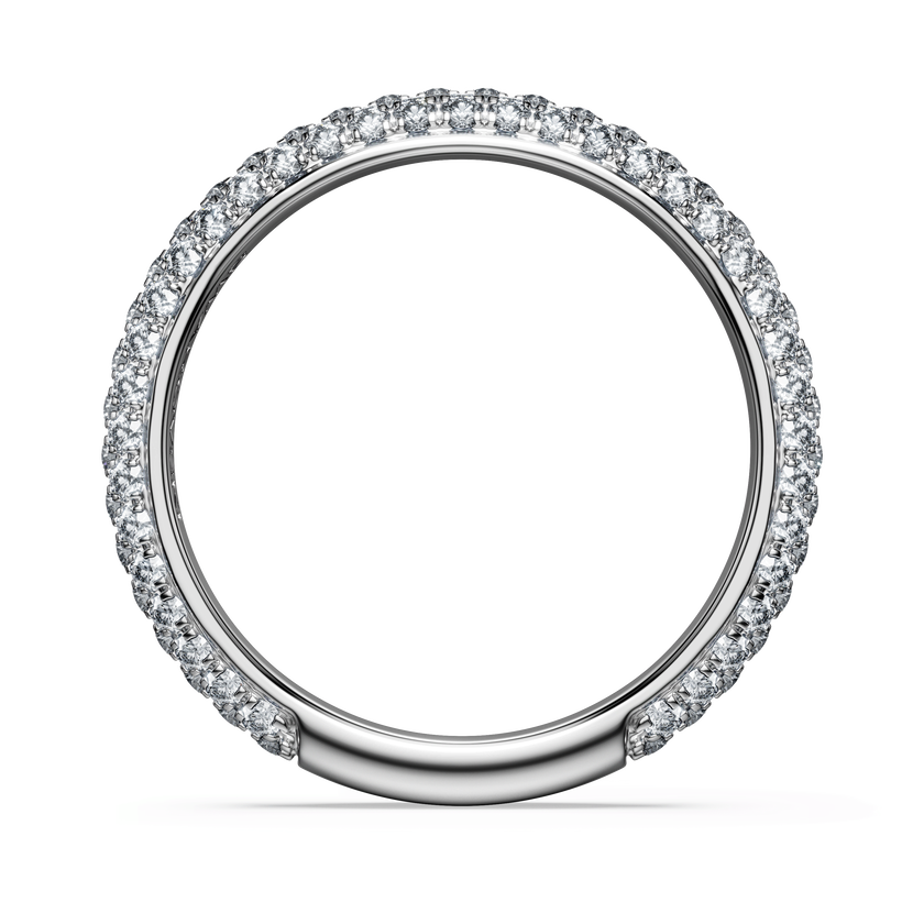 swarovski eternity band ring  lab grown diamonds 0 75 ct tw  round shape  18k white gold