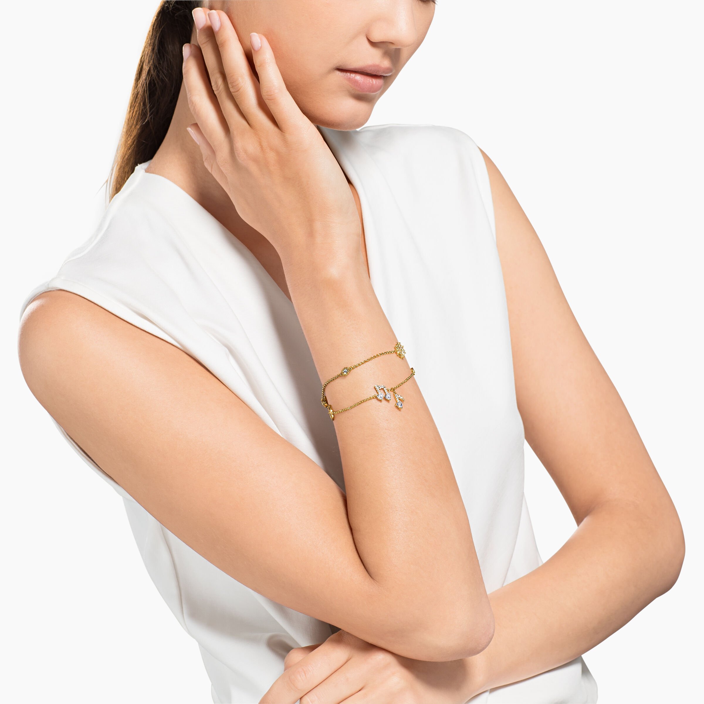 Buy Swarovski Swarovski Remix Collection Strand Set White Gold tone plated