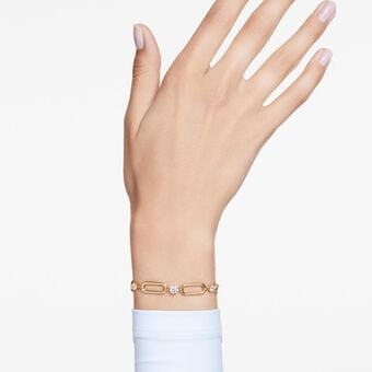 swarovski constella bracelet  white  18k gold finish