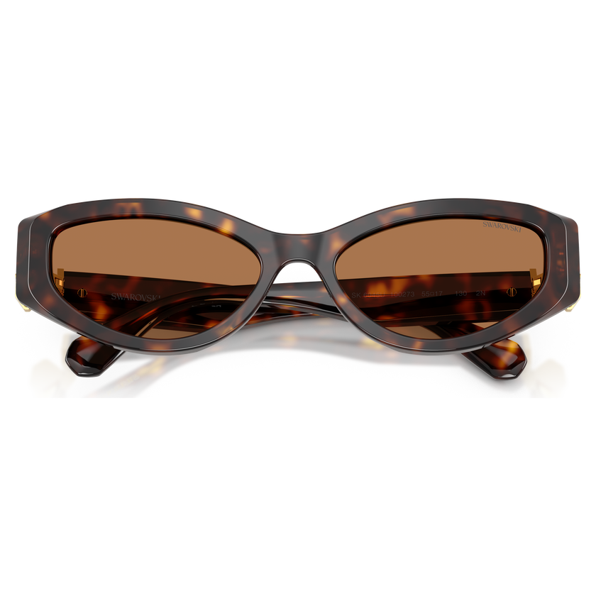 swarovski sunglasses  cat eye shape  sk6045  brown