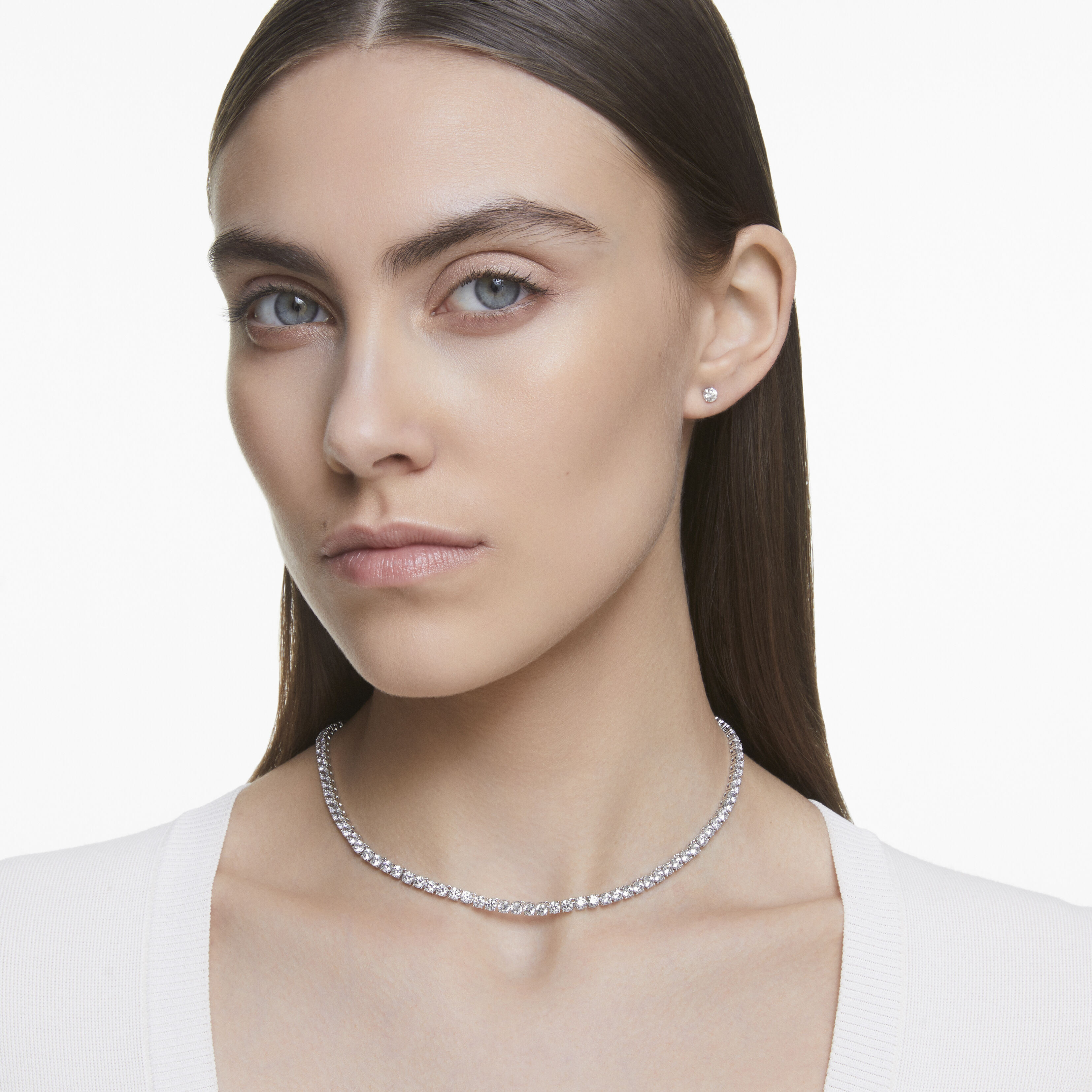 Swarovski tennis deluxe necklace sale
