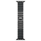 swarovski sparkling princess strap compatible with apple watch black black finish