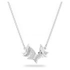 swarovski lilia necklace butterfly white rhodium plated