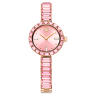 swarovski matrix bangle watch swiss made crystal bracelet pink rose gold tone finish