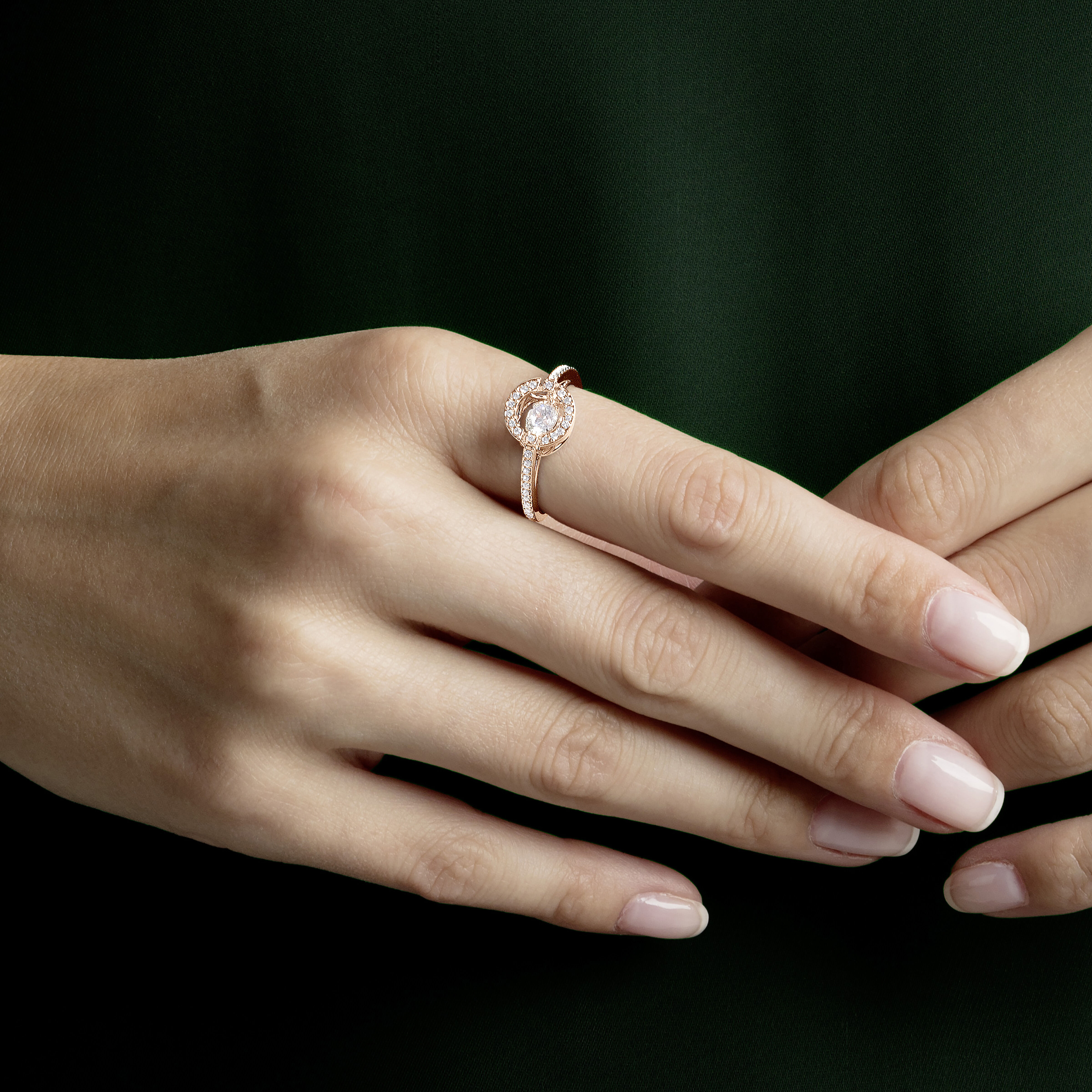 Swarovski sparkling dance round ring discount