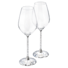 swarovski crystalline red wine glasses set of 2