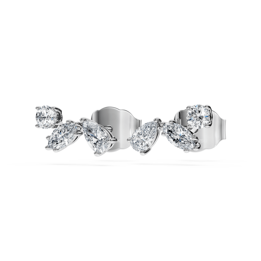swarovski galaxy stud earrings  lab grown diamonds 0 5 ct tw  mixed shapes  sterling silver