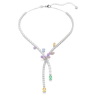 ariana grande x swarovski necklace  mixed cuts  dragonfly  multicolored  rhodium plated