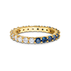 Vittore Half XL Ring, Blue, Gold-tone plated