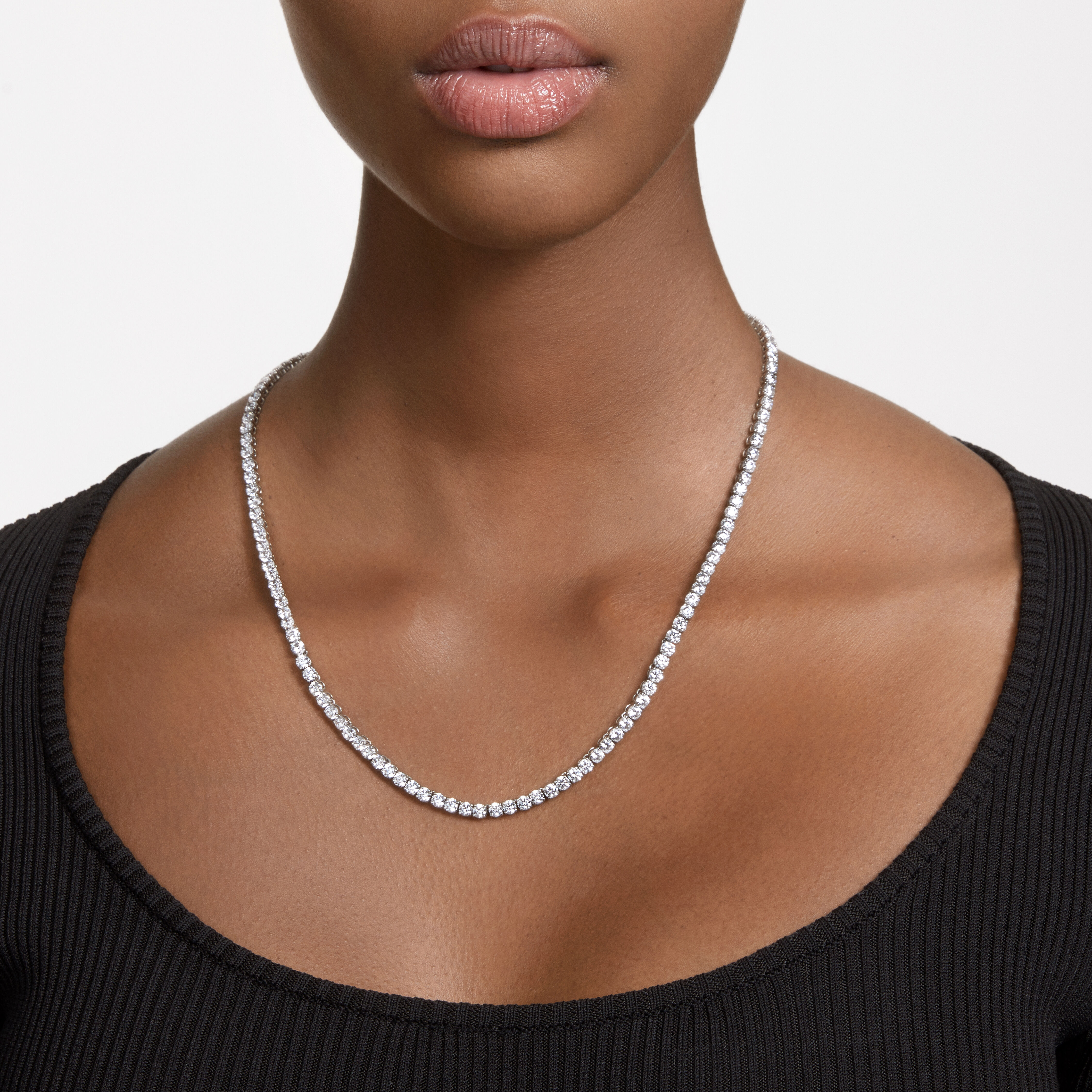 Gold shop tennis necklace