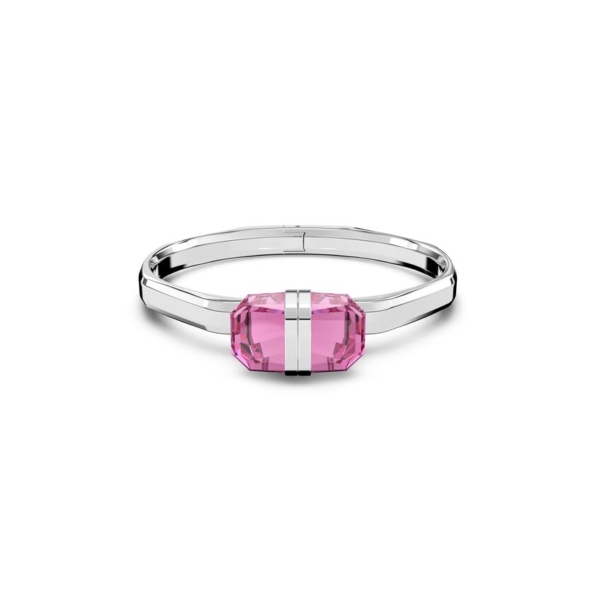 Lucent bangle, Magnetic, Pink, Stainless steel