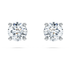 swarovski eternity stud earrings laboratory grown diamonds 1 ct tw 18k white gold