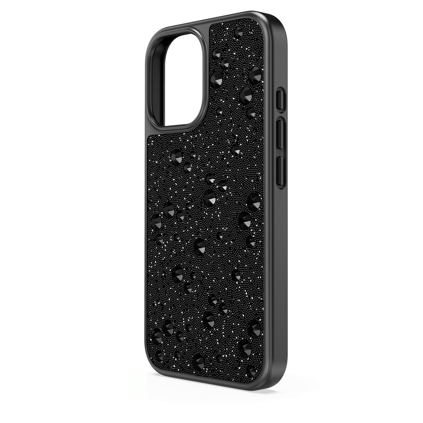 swarovski high smartphone case  scattered design  iphone  16  black