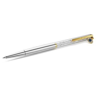 swarovski crystalline silk ballpoint pen evil eye gold tone mixed metal finish