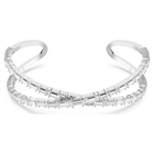 swarovski hyperbola cuff infinity white rhodium plated