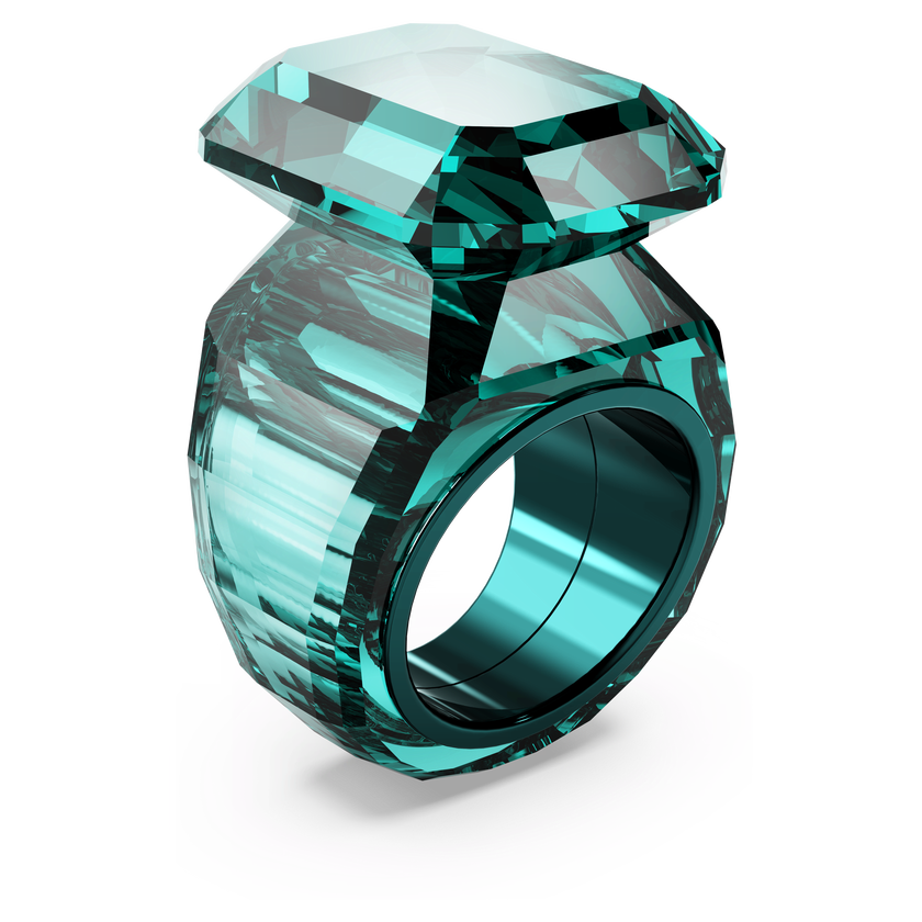swarovski lucent cocktail ring  green