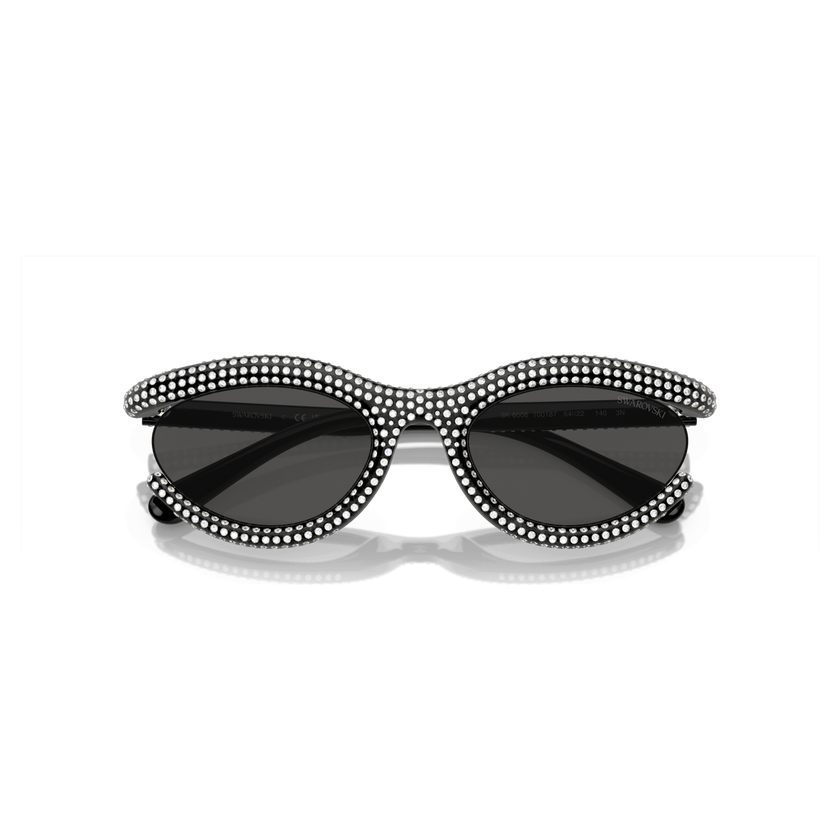 swarovski sunglasses  oval shape  sk6006  black