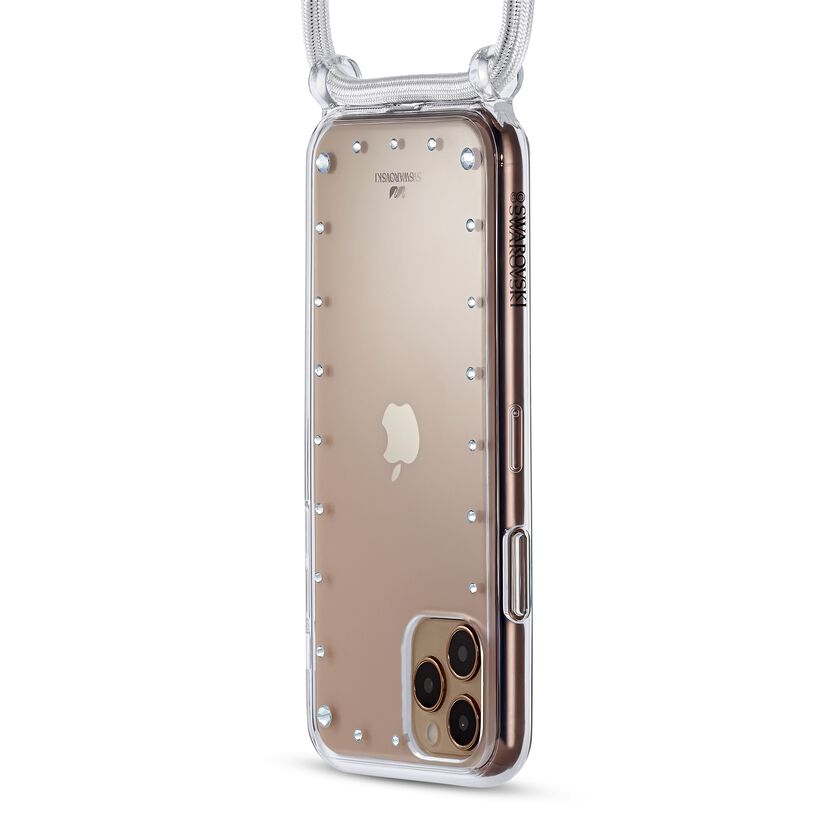 Swarovski Smartphone Necklace Case with Bumper, iPhone® 11 Pro Max, White