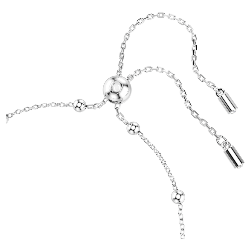 swarovski una angelic bracelet  round cut  white  rhodium plated