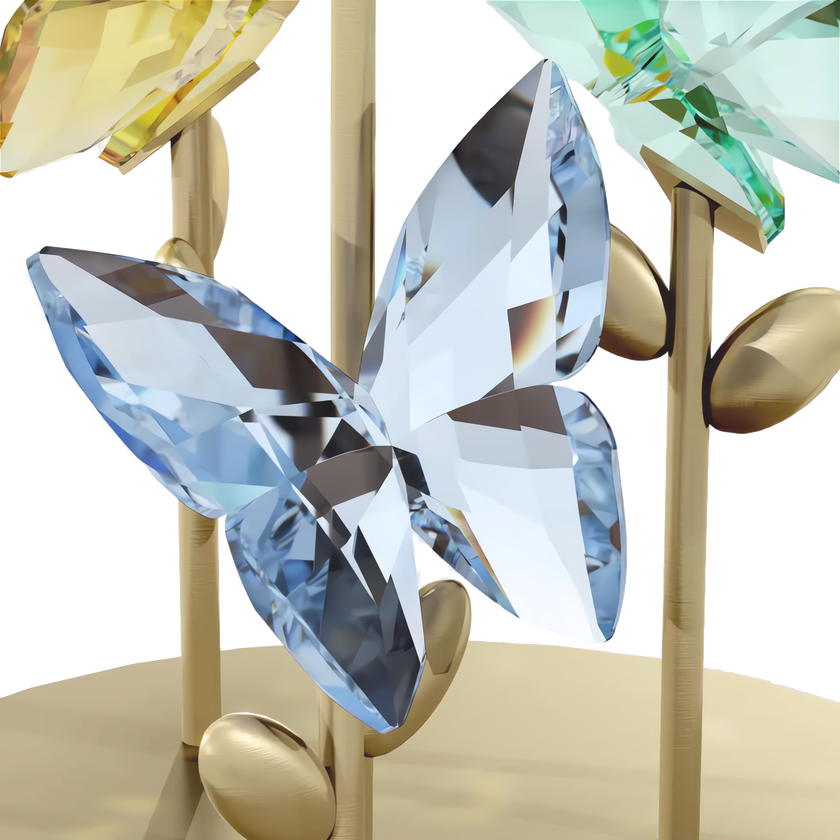 swarovski jungle beats butterfly bell jar