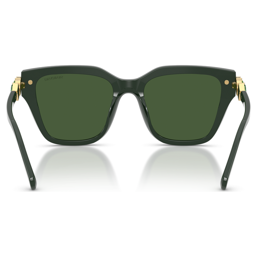 swarovski sunglasses  square shape  green