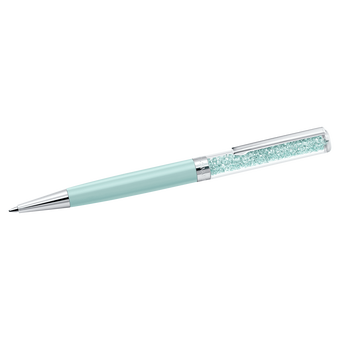 swarovski crystalline ballpoint pen  green  green lacquered  chrome plated