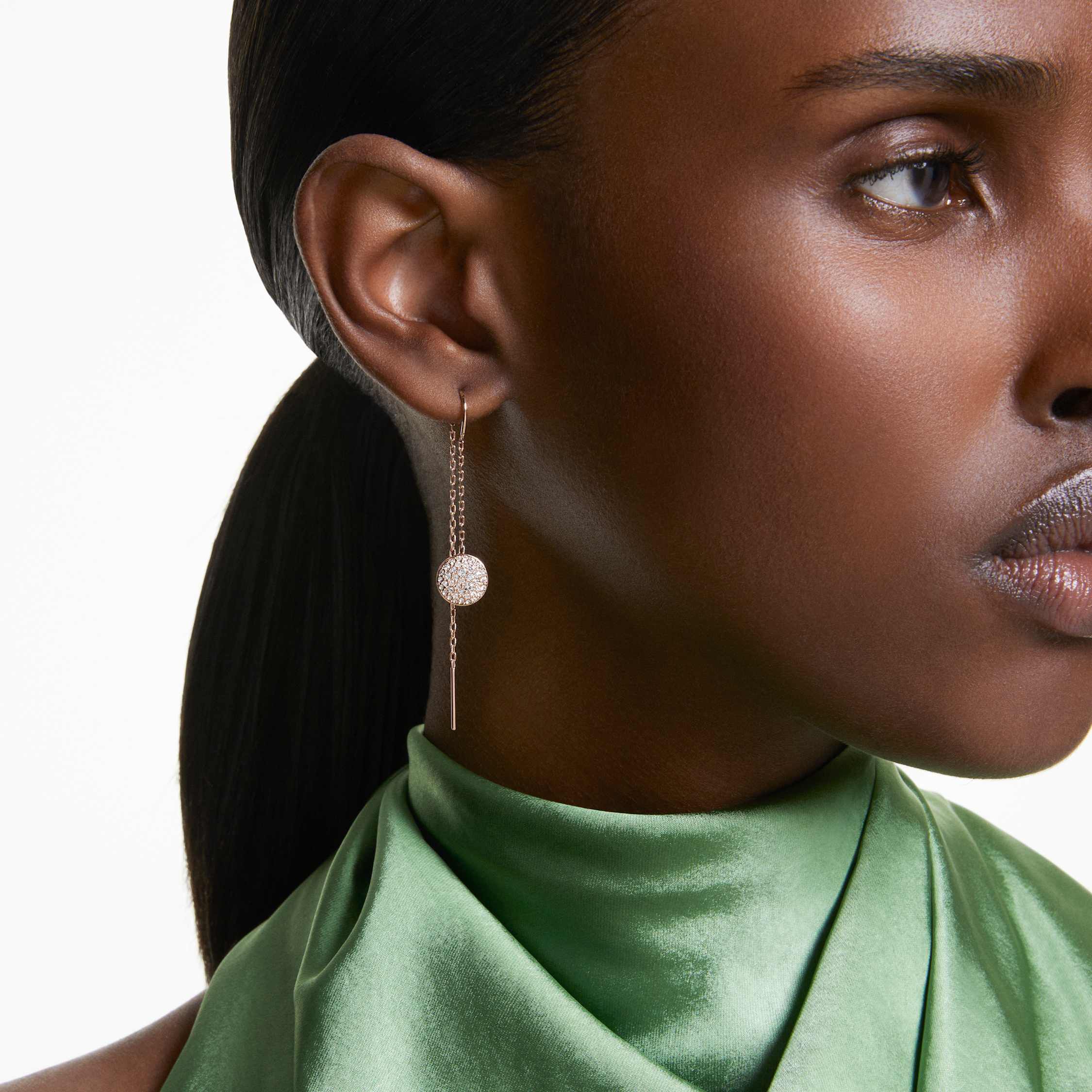Rose gold drop hot sale earrings