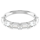 swarovski millenia bangle  octagon cut  white  rhodium plated