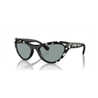 swarovski sunglasses cat eye shape sk6007el black