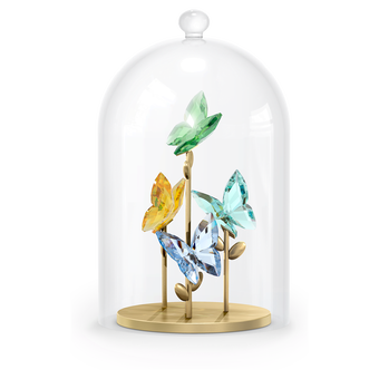 swarovski jungle beats butterfly bell jar