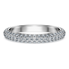 swarovski eternity band ring  lab grown diamonds 0 75 ct tw  round shape  18k white gold