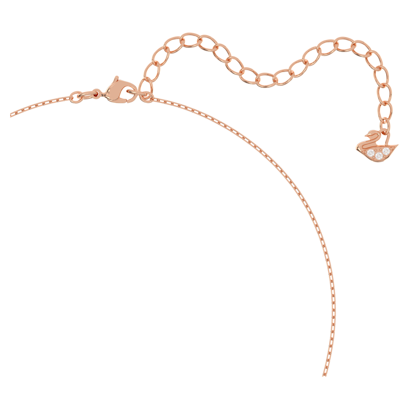 swarovski sparkling dance set  mixed cuts  clover  white  rose gold tone plated