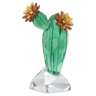 swarovski crystal flowers golden yellow cactus