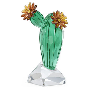 swarovski crystal flowers golden yellow cactus