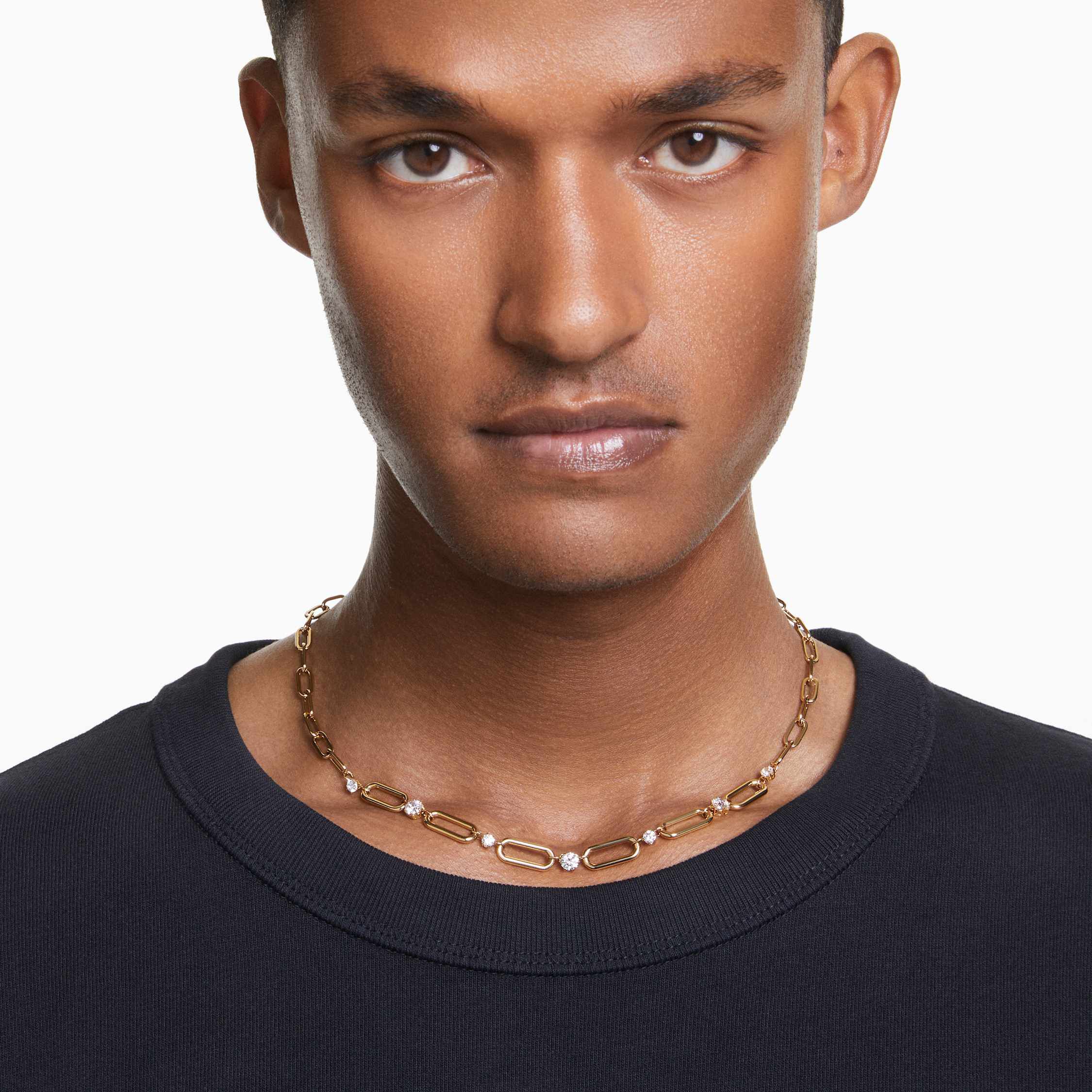 swarovski constella necklace  white  gold tone plated