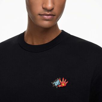 swarovski iron man pendant  multicolored  gold tone plated