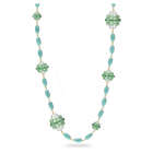 swarovski somnia necklace green gold tone plated