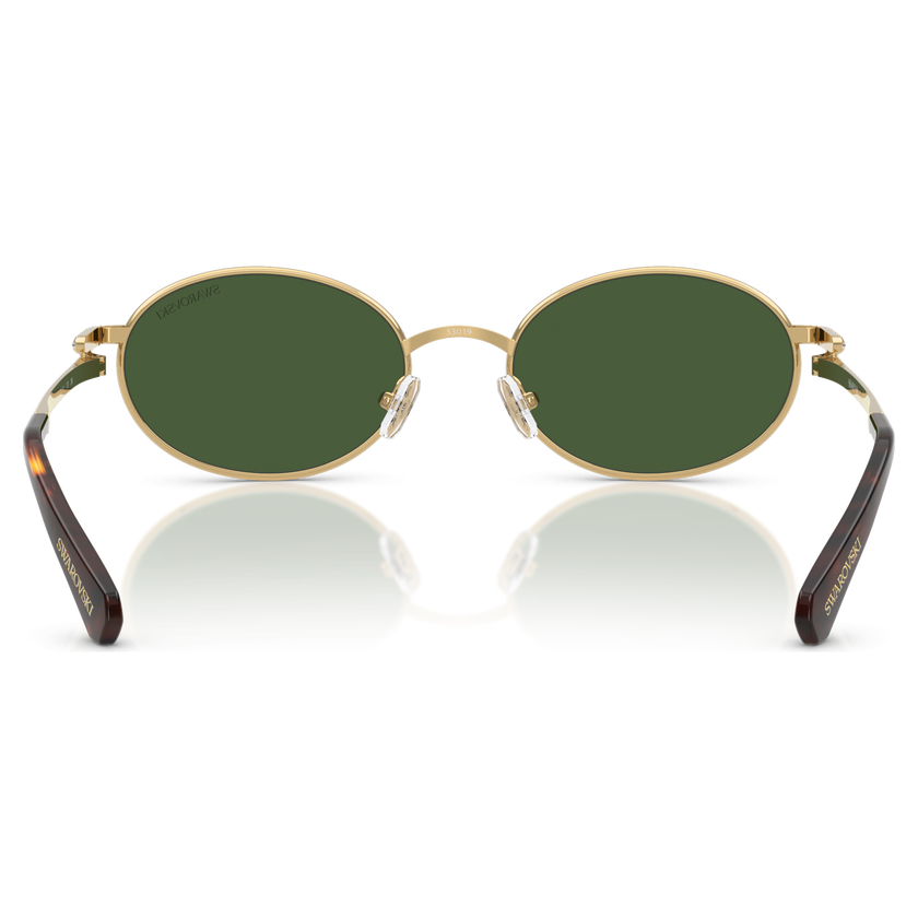 swarovski sunglasses  round shape  green