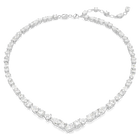 swarovski mesmera necklace mixed cuts white rhodium plated
